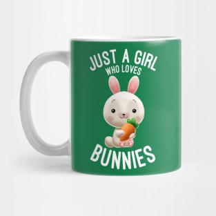 Just A Girl Who Loves Bunnies - Bunny Lovers Gift Mug